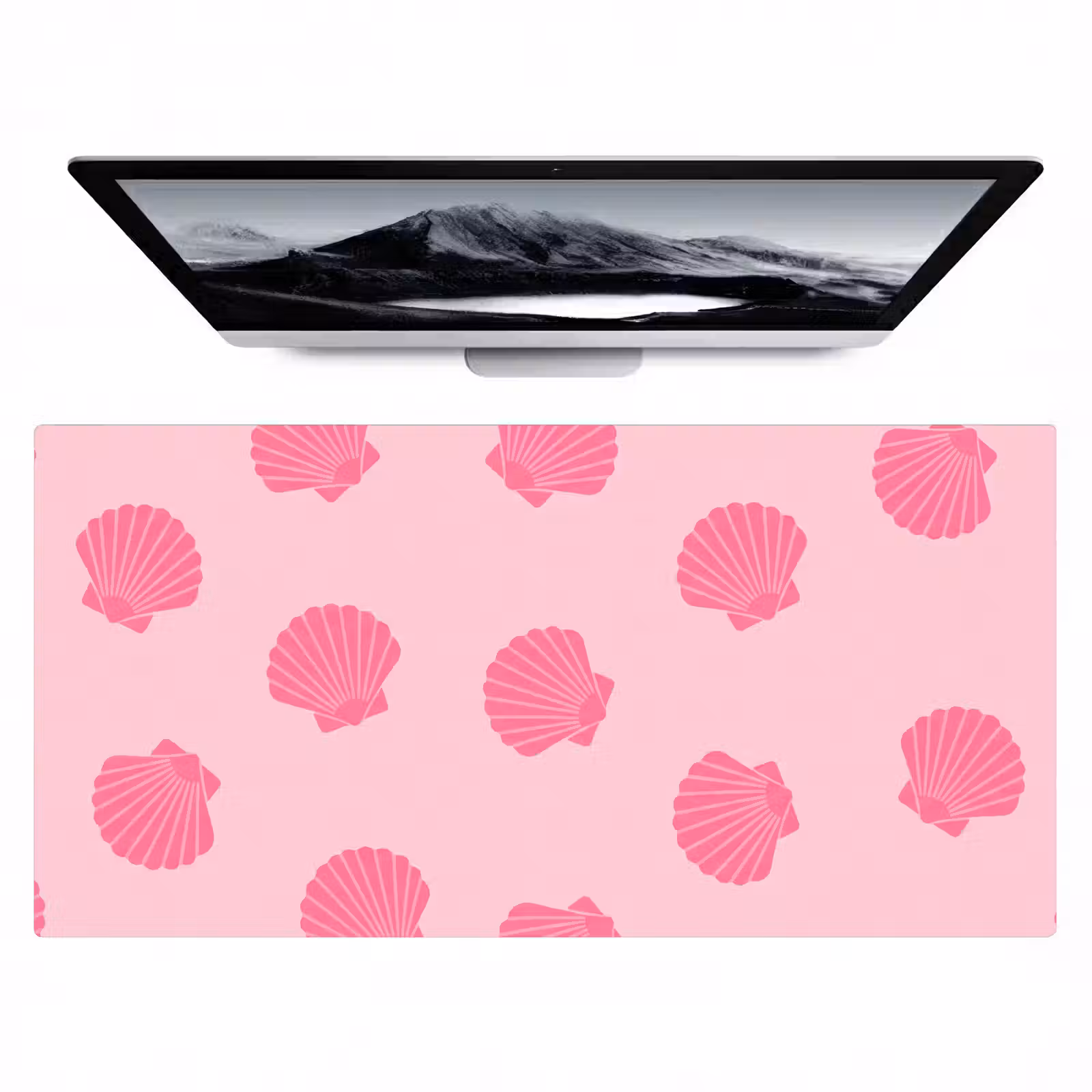 Bureau onderlegger - Schelp - Patroon - Zee - Modern - Roze — 1