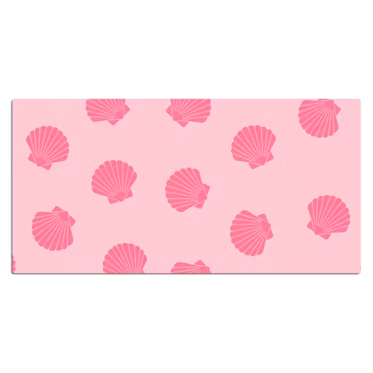Bureau onderlegger - Schelp - Patroon - Zee - Modern - Roze — 2