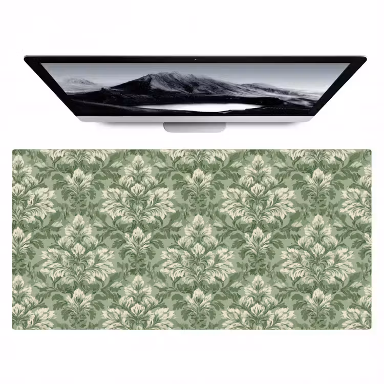 Bureau onderlegger - Sierlijk - Lichtgroen - Planten - Patroon - Getailleerd — 1