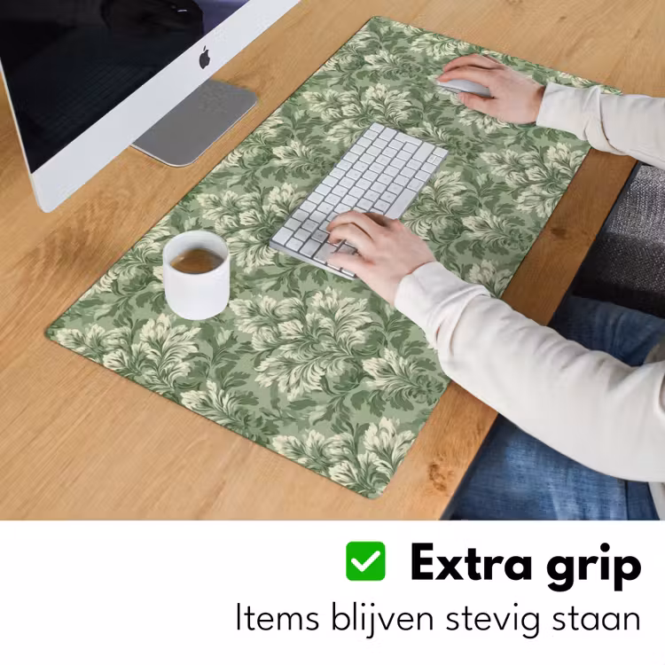 Bureau onderlegger - Sierlijk - Lichtgroen - Planten - Patroon - Getailleerd — 6