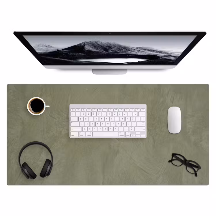 Bureau onderlegger - Textuur - Betonlook - Achtergrond - Modern - Groen — 4