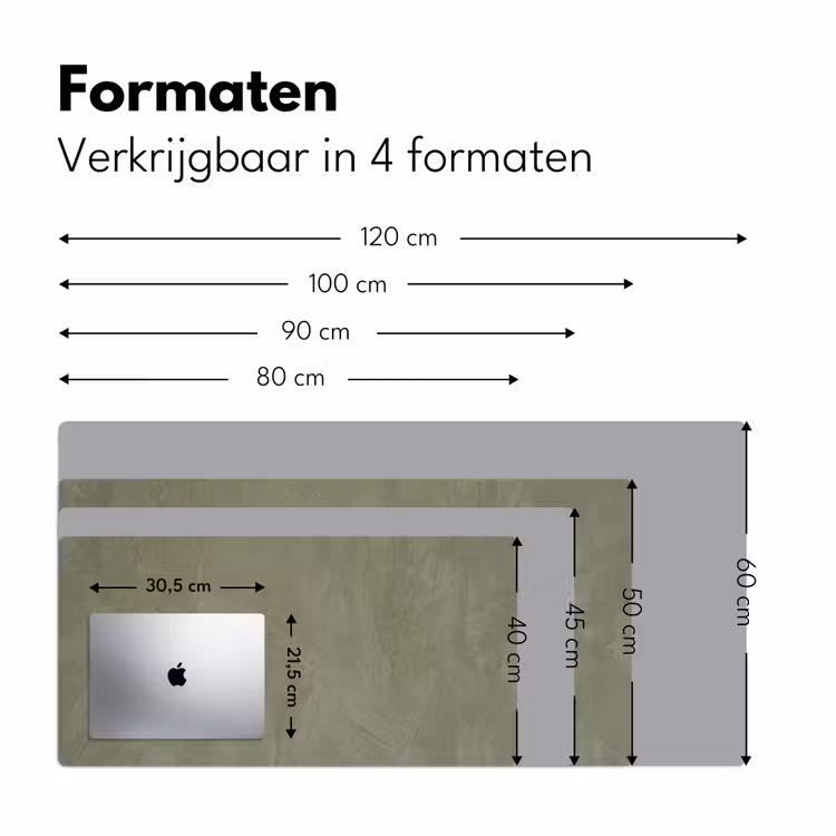 Bureau onderlegger - Textuur - Betonlook - Achtergrond - Modern - Groen — 8