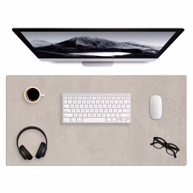 Bureau onderlegger - Textuur - Effen - Abstract - Beige — 4