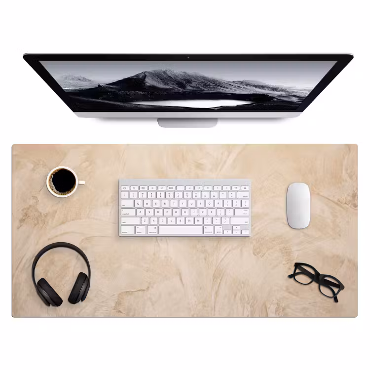 Bureau onderlegger - Textuur - Patroon - Abstract - Modern - Beige — 4