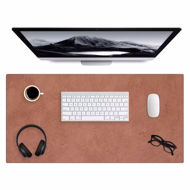 Bureau onderlegger - Textuur - Roodbruin - Grof - Modern — 4