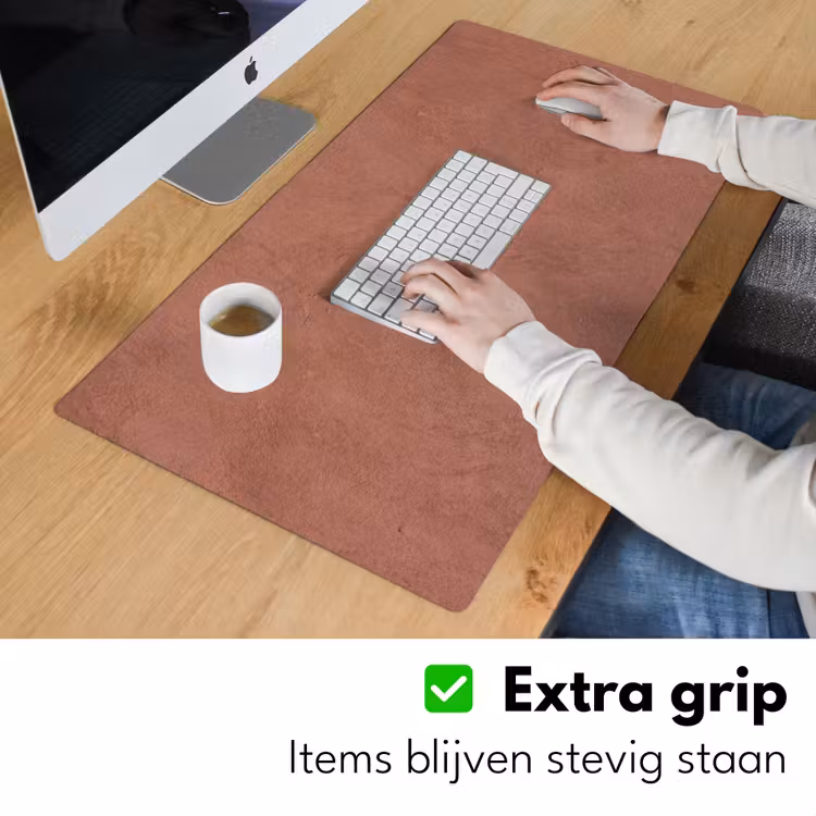 Bureau onderlegger - Textuur - Roodbruin - Grof - Modern — 6
