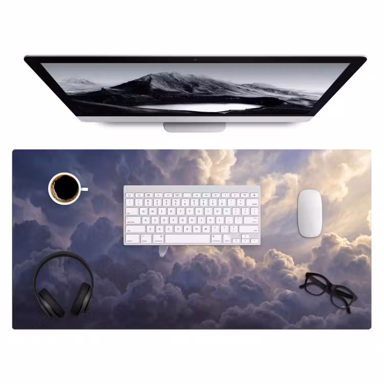 Bureau onderlegger - Vogel - Vliegend - Natuur - Wit - Wolken — 4