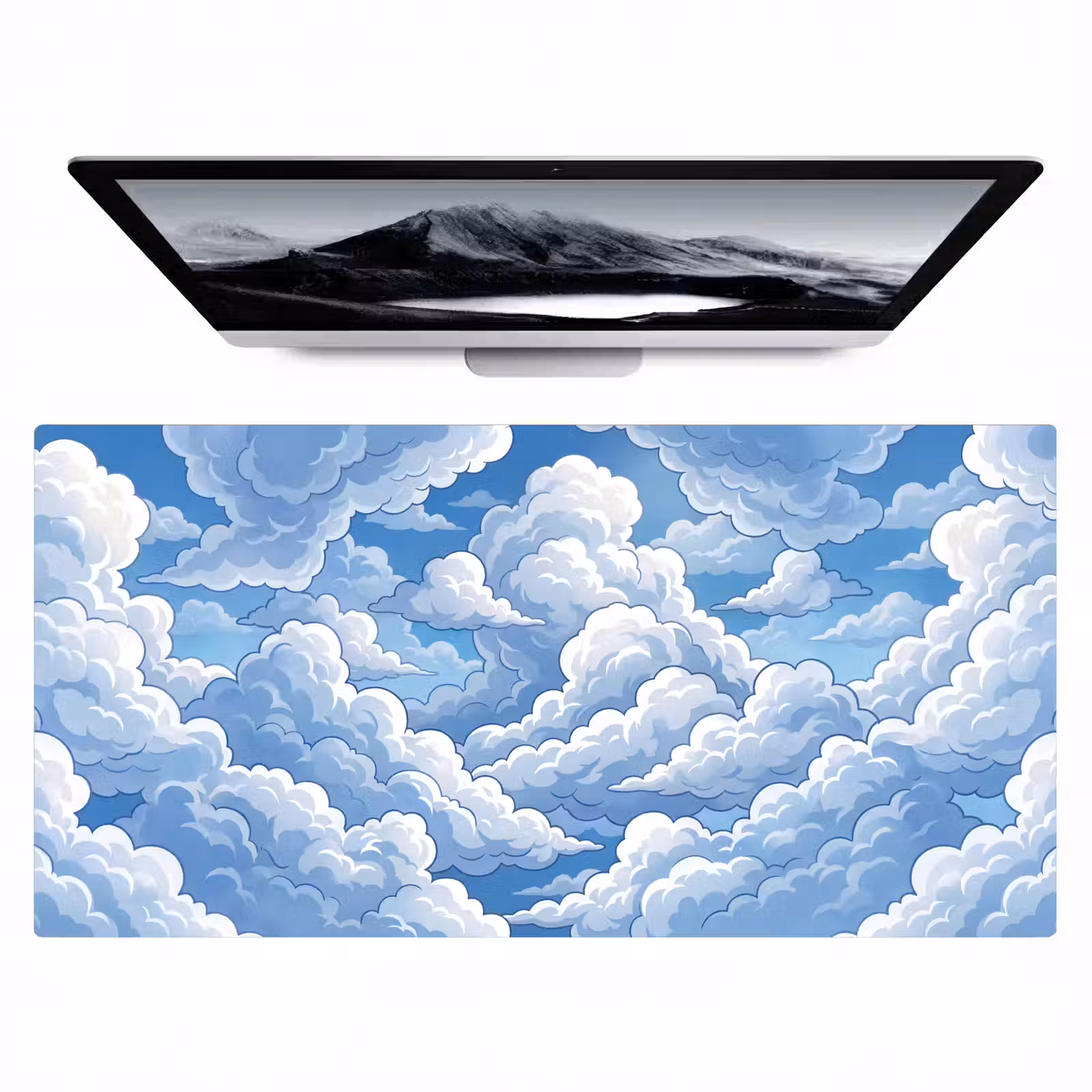 Bureau onderlegger - Wolken - Hemel - Abstract - Wit — 1