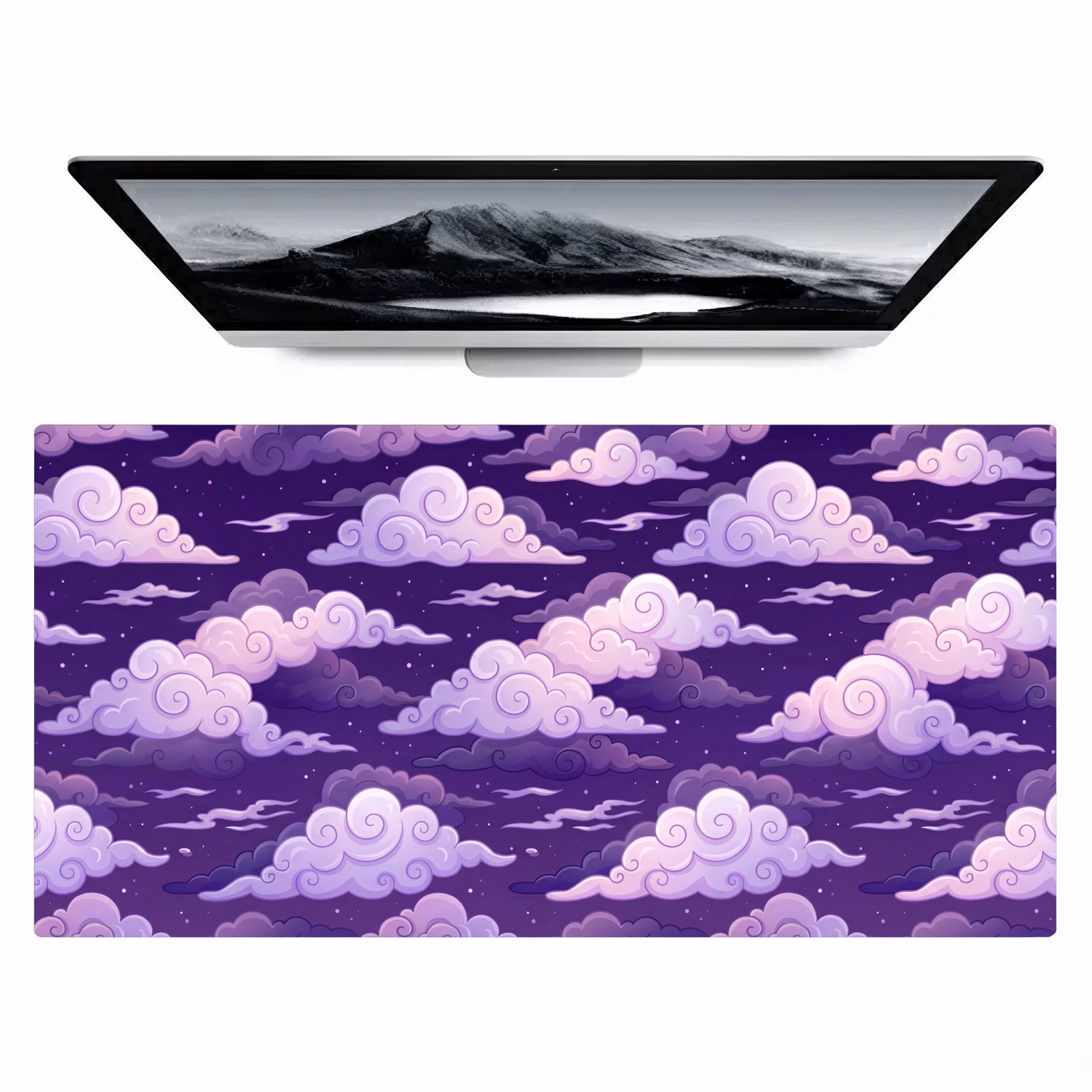 Bureau onderlegger - Wolken - Nacht - Natuur - Abstract - Paars — 1