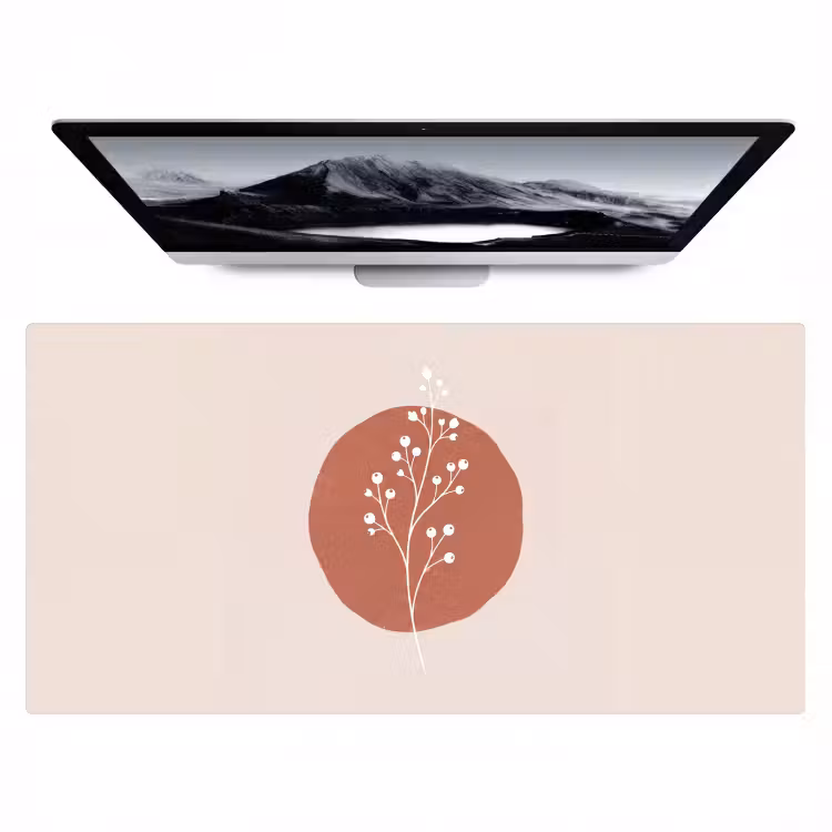 Bureau onderlegger - Plant - Tak - Abstract - Modern - Wit — 1