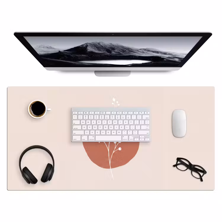 Bureau onderlegger - Plant - Tak - Abstract - Modern - Wit — 4