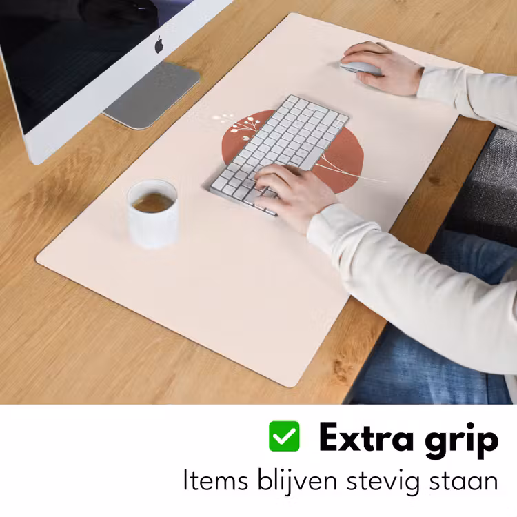 Bureau onderlegger - Plant - Tak - Abstract - Modern - Wit — 6