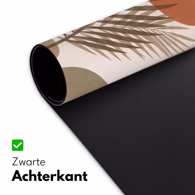 Bureau onderlegger - Planten - Bladeren - Abstract - Modern - Beige — 5