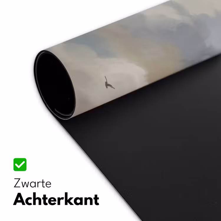 Bureau onderlegger - Vogel - Wolken - Natuur - Modern - Grijs — 5