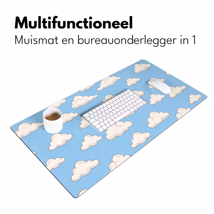 Bureau onderlegger - Wolk - Cartoon - Lucht - Blauw - Wit — 7