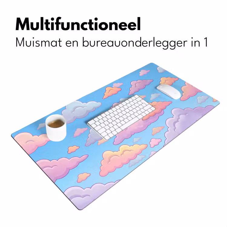Bureau onderlegger - Wolk - Lucht - Natuur - Illustratie - Pastel — 7