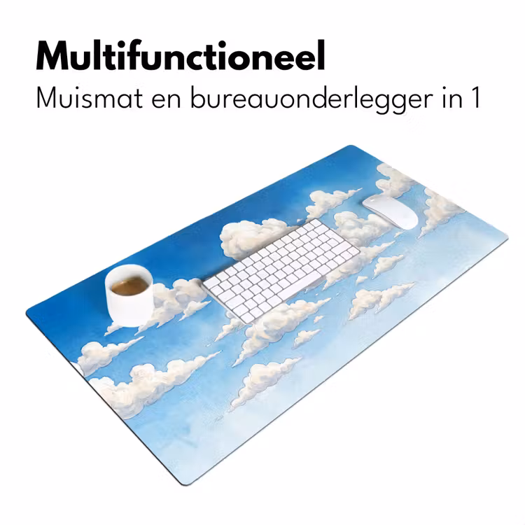 Bureau onderlegger - Wolken - Blauwe lucht - Natuur - Modern - Wit — 7
