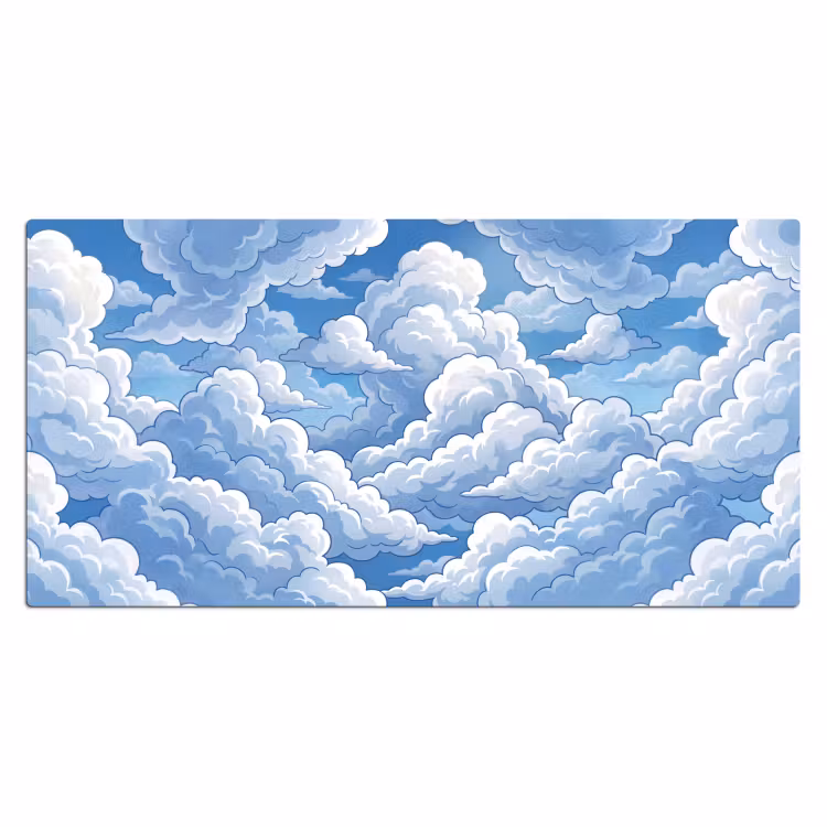 Bureau onderlegger - Wolken - Hemel - Abstract - Wit — 2