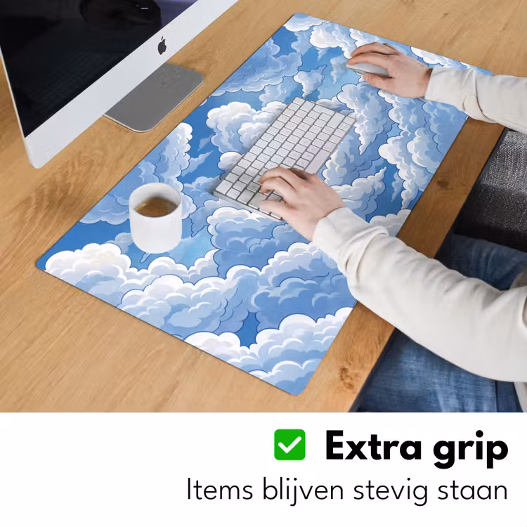 Bureau onderlegger - Wolken - Hemel - Abstract - Wit — 6
