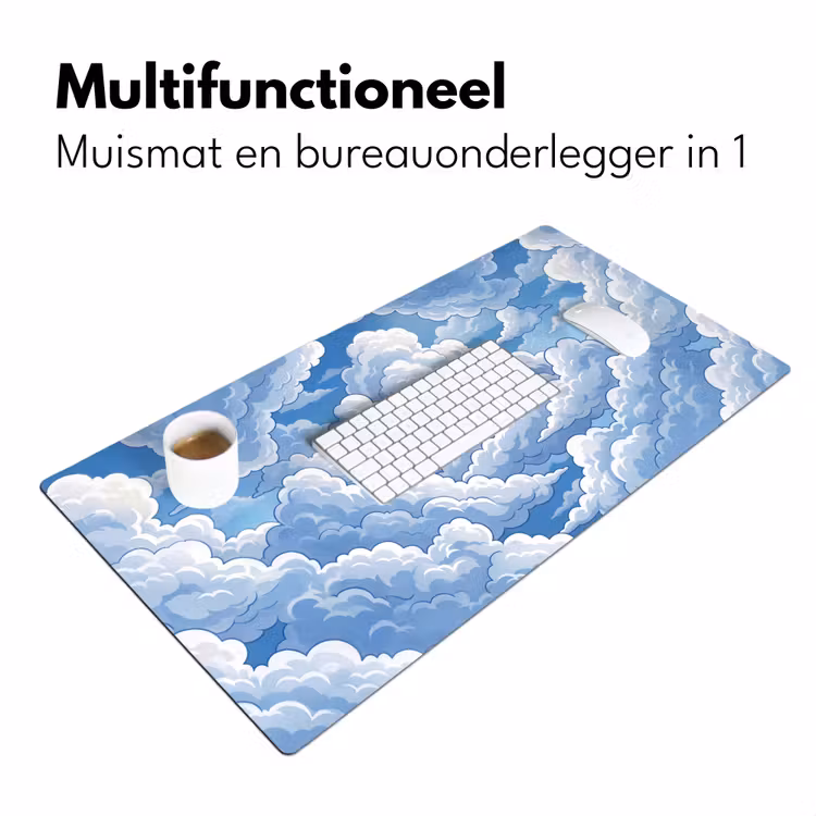Bureau onderlegger - Wolken - Hemel - Abstract - Wit — 7