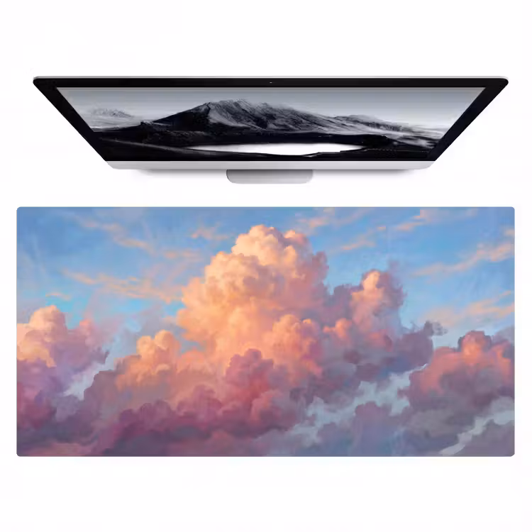 Bureau onderlegger - Wolken - Lucht - Natuur - Abstract - Kleurrijk — 1