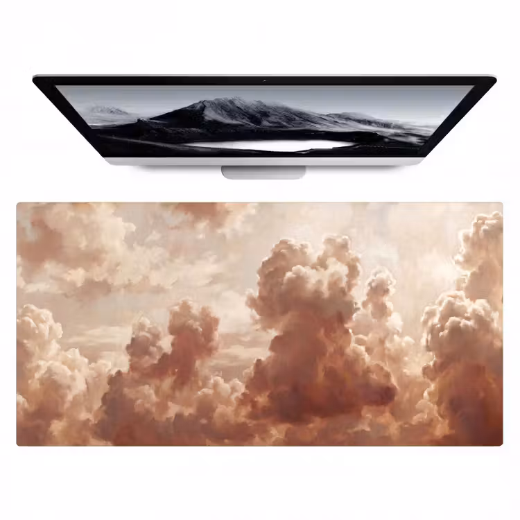 Bureau onderlegger - Wolken - Lucht - Natuur - Modern - Bruin — 1