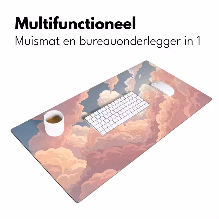 Bureau onderlegger - Wolken - Lucht - Natuur - Pastel - Roze — 7