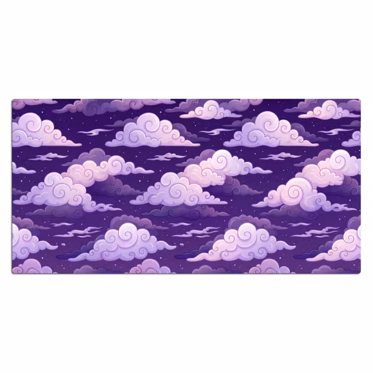 Bureau onderlegger - Wolken - Nacht - Natuur - Abstract - Paars — 2
