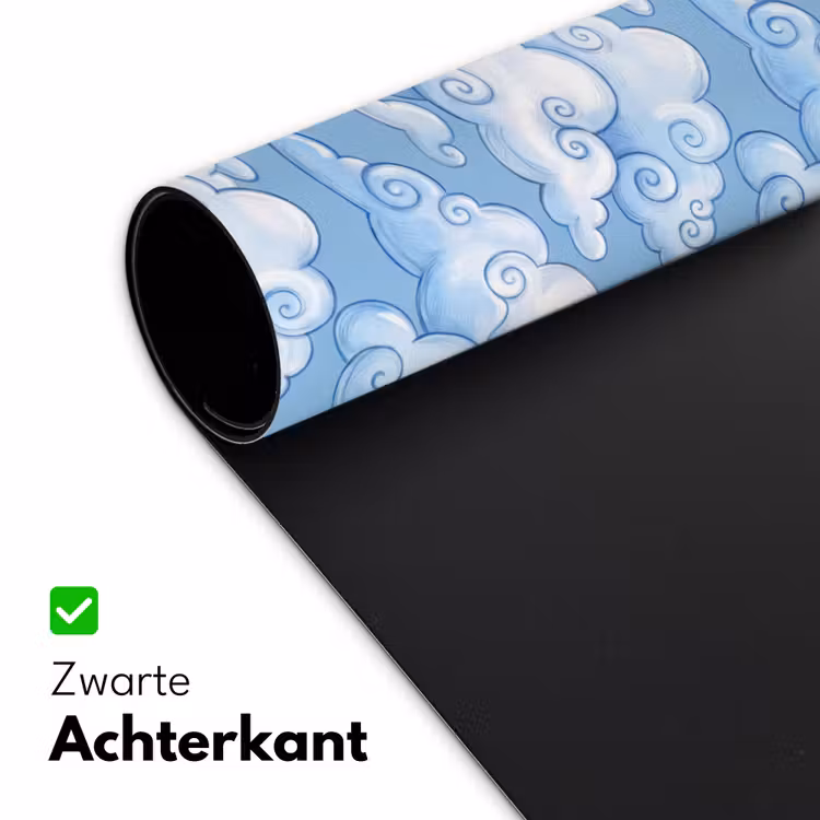 Bureau onderlegger - Wolken - Patroon - Hemel - Illustratie - Wit — 5