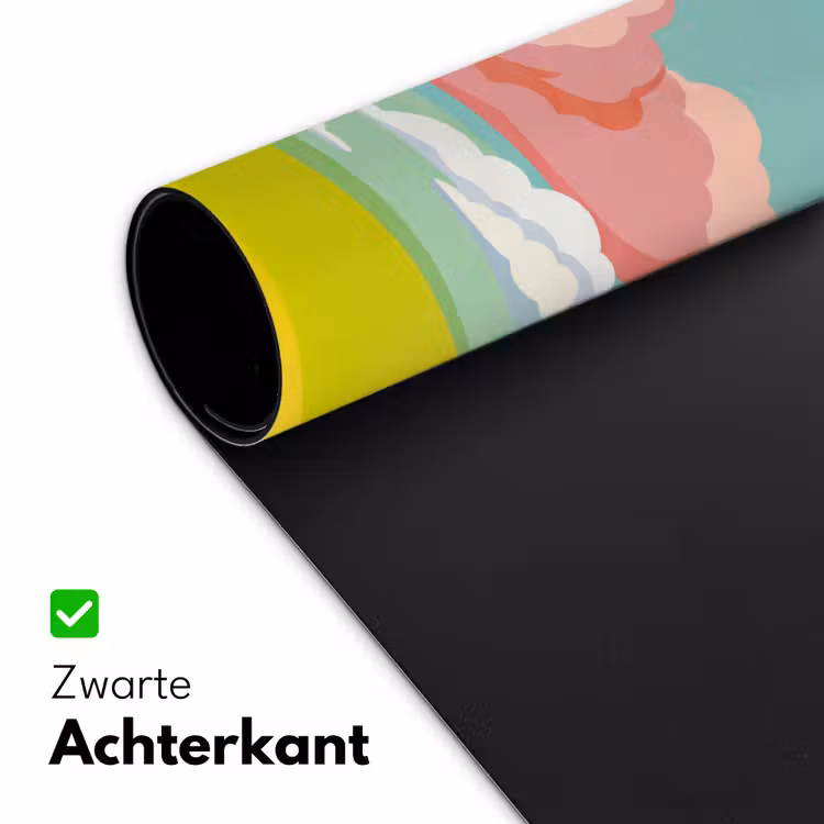 Bureau onderlegger - Wolken - Roze - Natuur - Modern - Pastel — 5