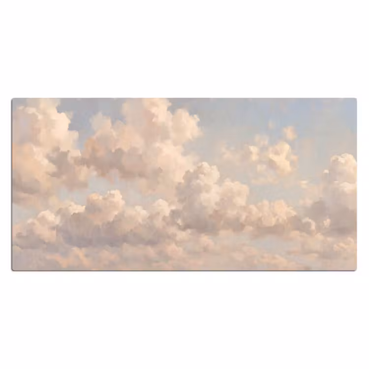 Bureau onderlegger - Wolken - Zacht - Natuur - Klassiek - Beige — 2