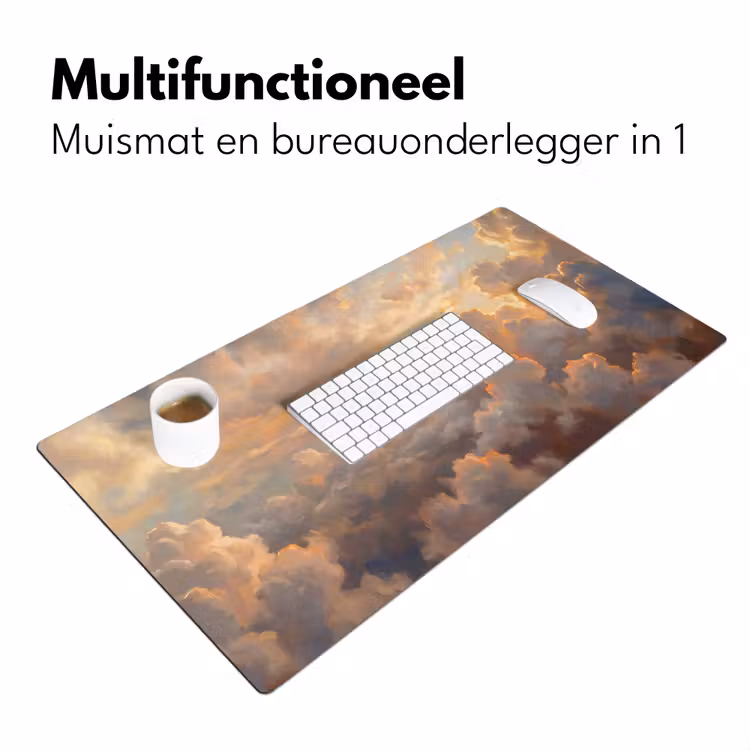 Bureau onderlegger - Wolken - Zonsondergang - Natuur - Abstract - Goud — 7