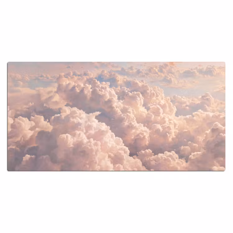 Bureau onderlegger - Wolken - Zonsondergang - Natuur - Pastel - Roze — 2