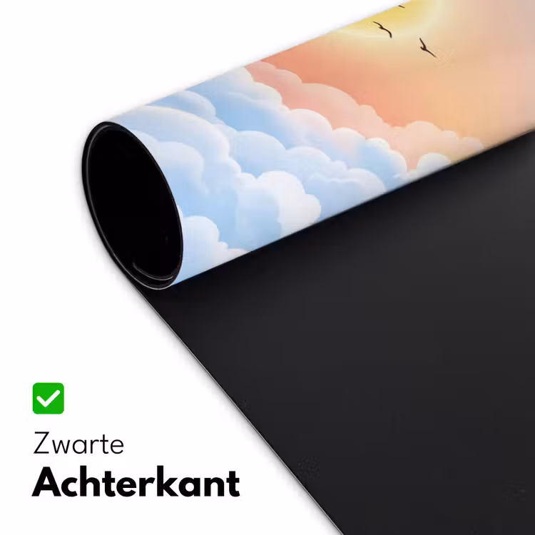 Bureau onderlegger - Zon - Vogels - Lucht - Natuur - Geel — 5
