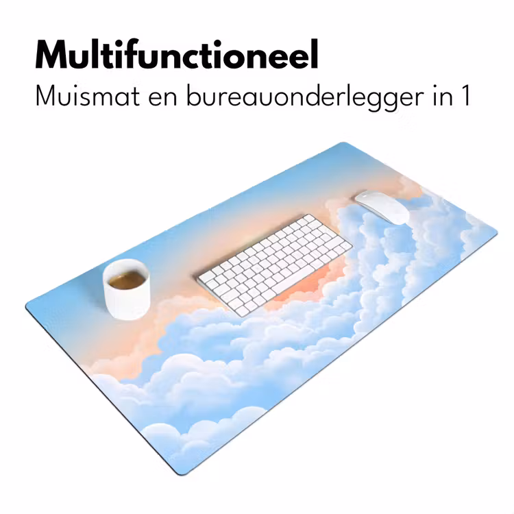 Bureau onderlegger - Zon - Vogels - Lucht - Natuur - Geel — 7