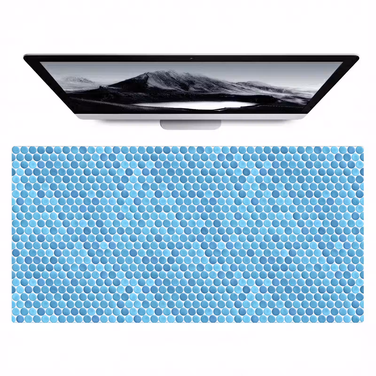 Bureau onderlegger - Penny - Mozaïek - Lichtblauw — 1