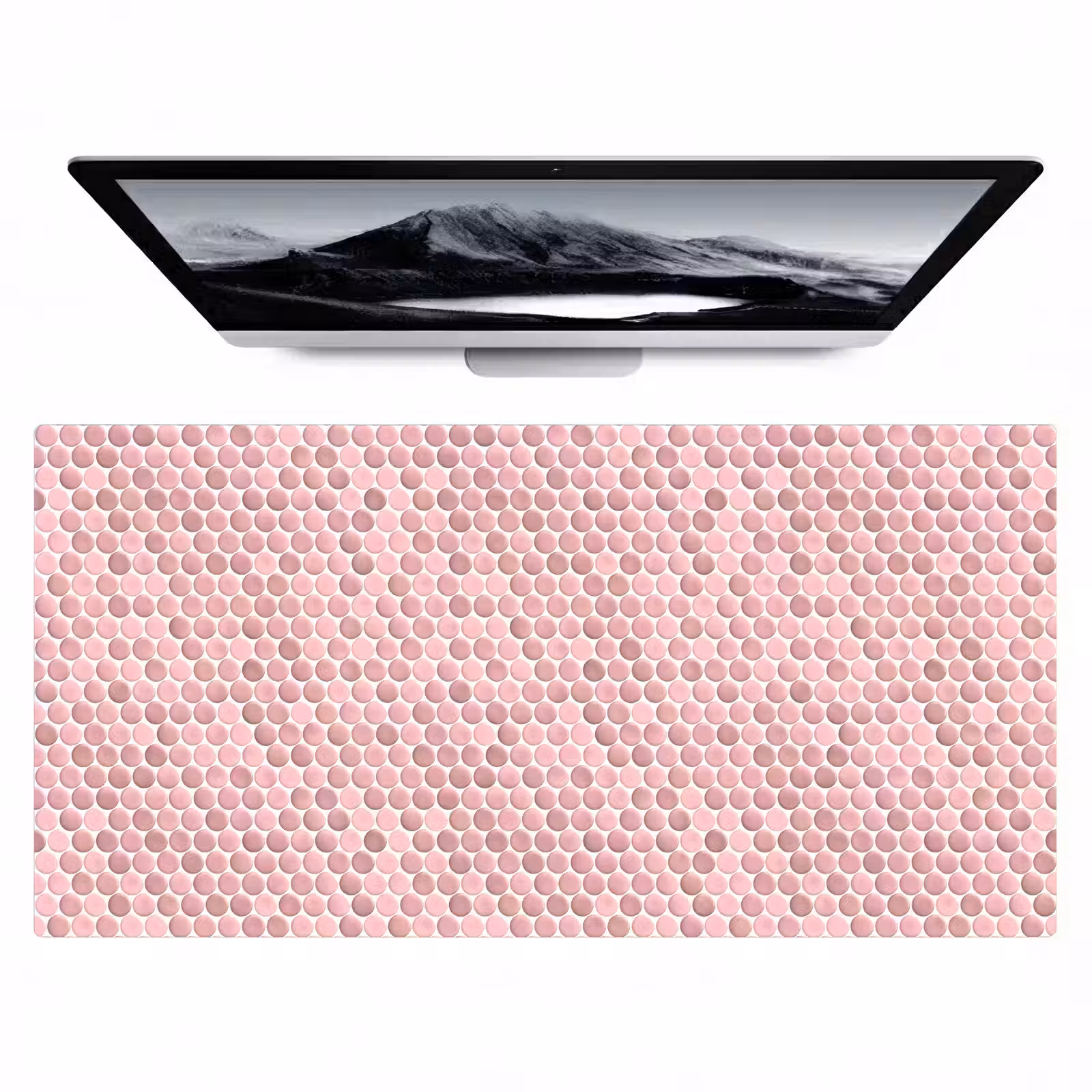 Bureau onderlegger - Penny - Mozaïek - Lichtroze — 1