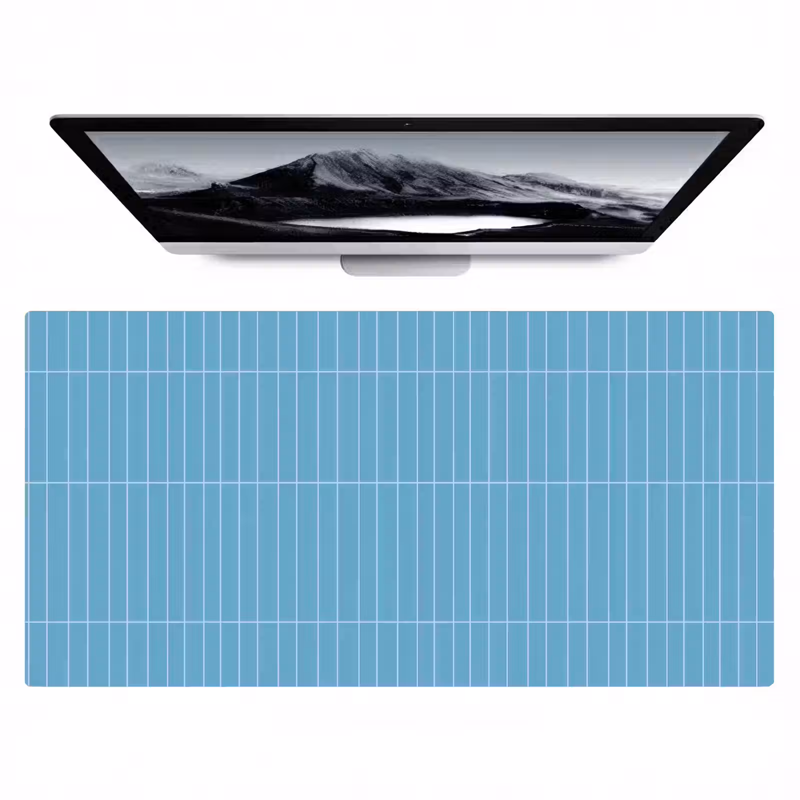 Bureau onderlegger - Tegel - Langwerpig - Patroon - Blauw — 1