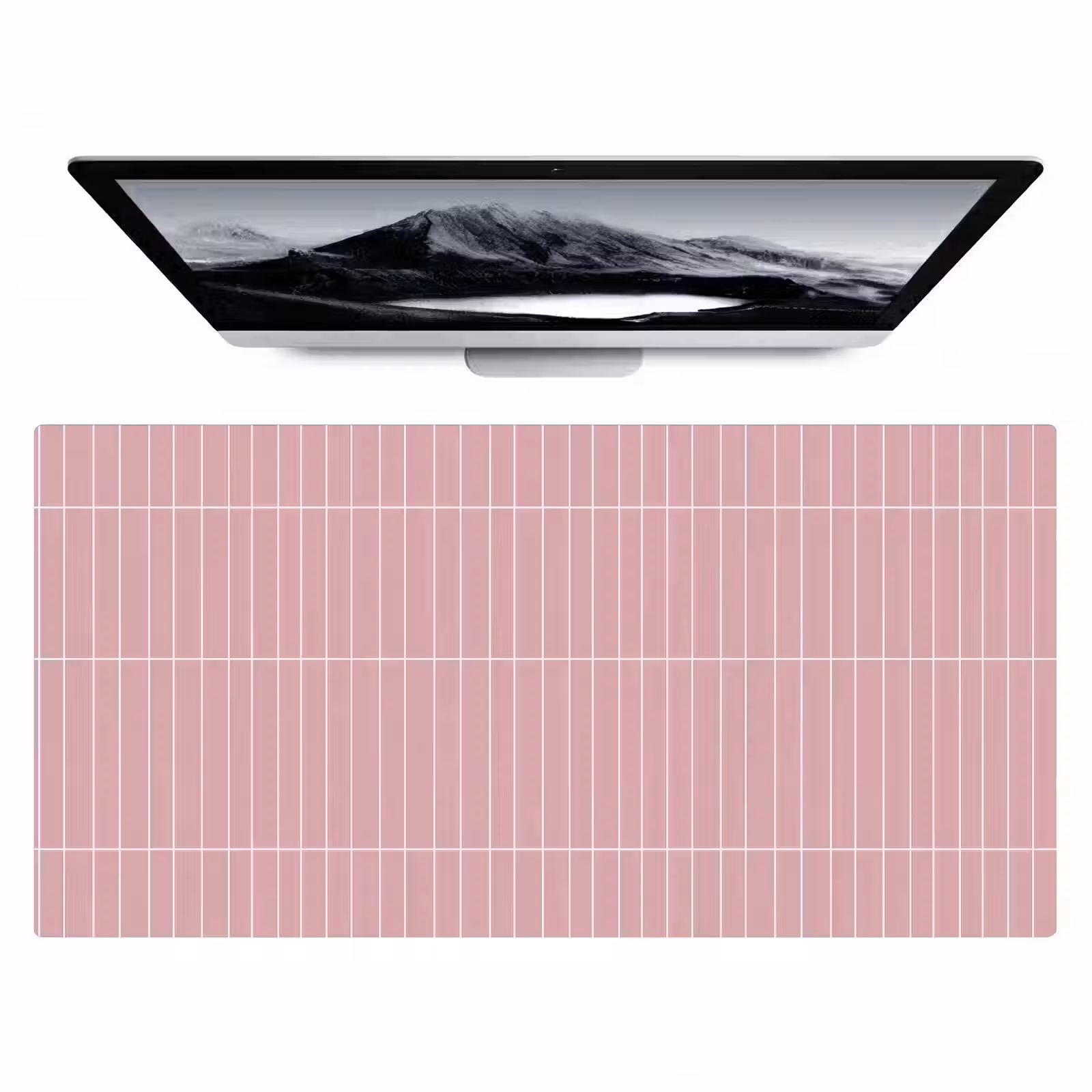 Bureau onderlegger - Verticaal - Wandtegel - Lichtroze — 1