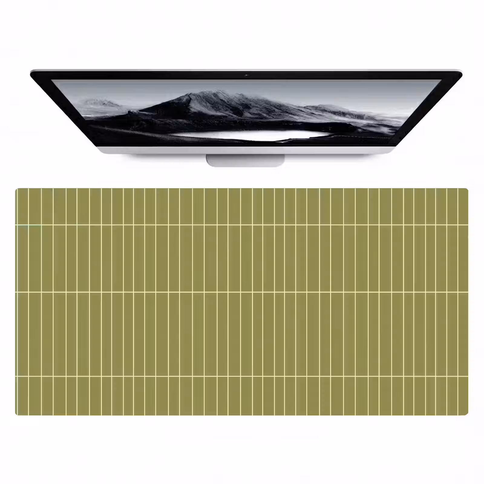 Bureau onderlegger - Verticaal - Wandtegel - Olijfgroen — 1