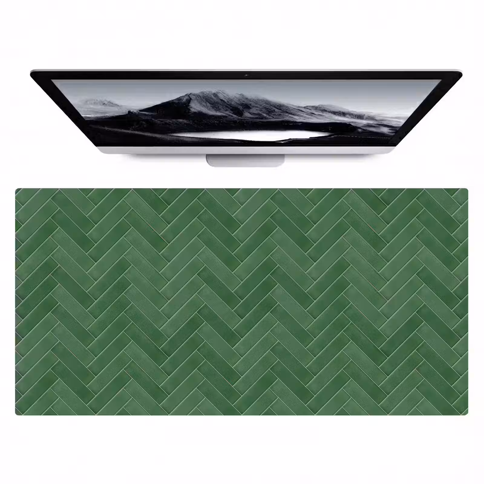 Bureau onderlegger - Visgraat - Wandtegel - Bosgroen — 1