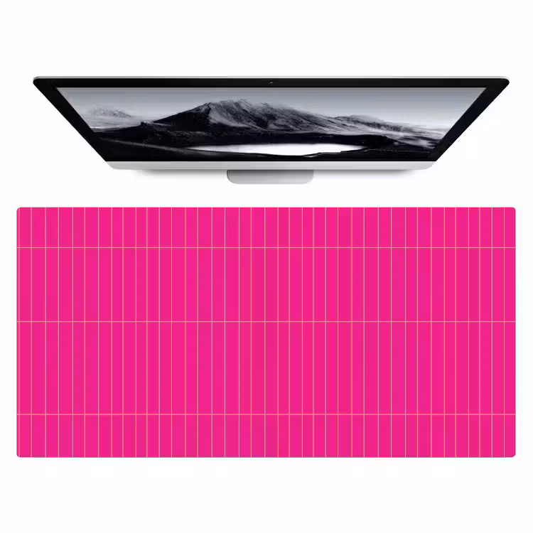 Bureau onderlegger - Patroon - Tegel - Magenta - Roze — 1