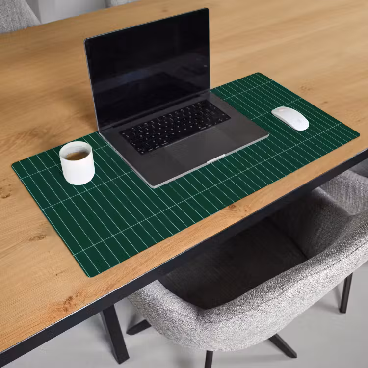 Bureau onderlegger - Patroon - Tegels - Donkergroen — 3