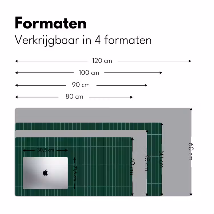 Bureau onderlegger - Patroon - Tegels - Donkergroen — 8