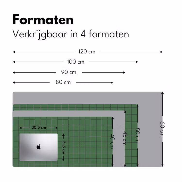 Bureau onderlegger - Patroon - Tegels - Groen — 8