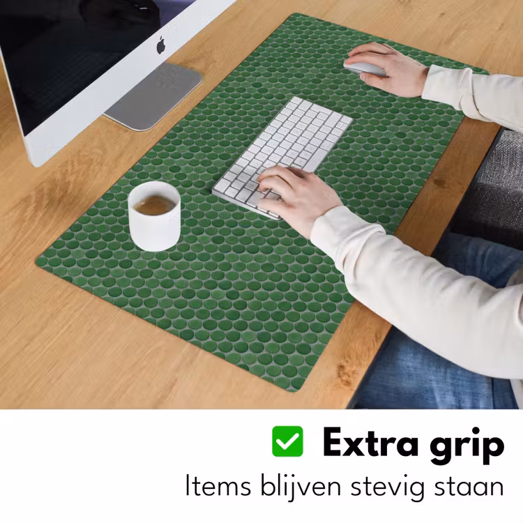 Bureau onderlegger - Penny - Mozaïek - Bosgroen - Green — 6