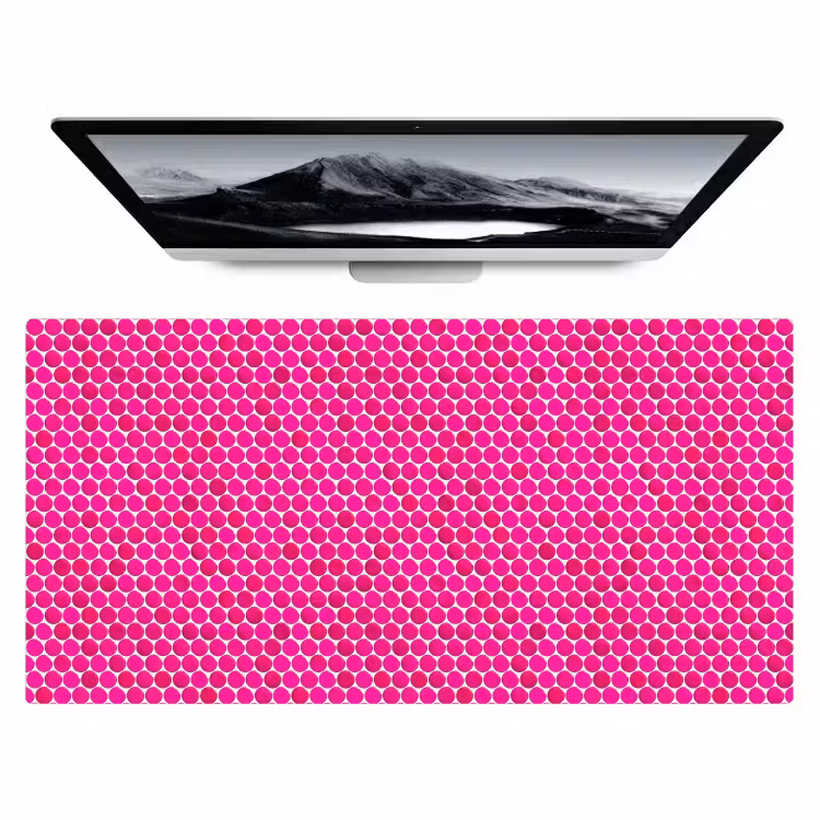 Bureau onderlegger - Penny - Mozaïek - Felroze — 1