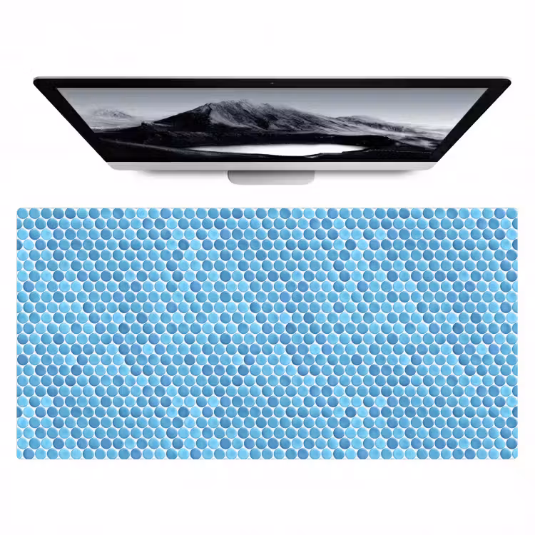 Bureau onderlegger - Penny - Mozaïek - Lichtblauw — 1