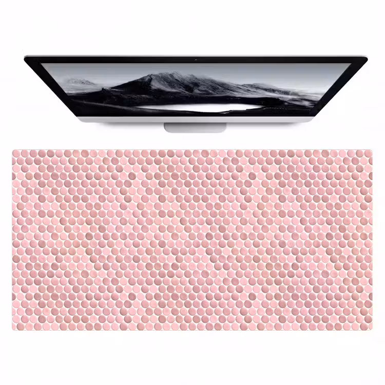 Bureau onderlegger - Penny - Mozaïek - Lichtroze — 1