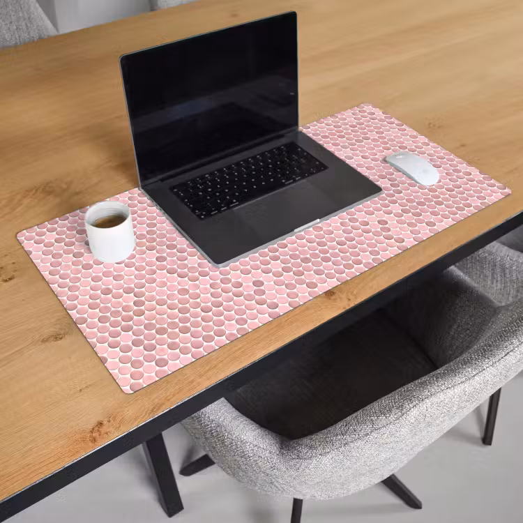 Bureau onderlegger - Penny - Mozaïek - Lichtroze — 3